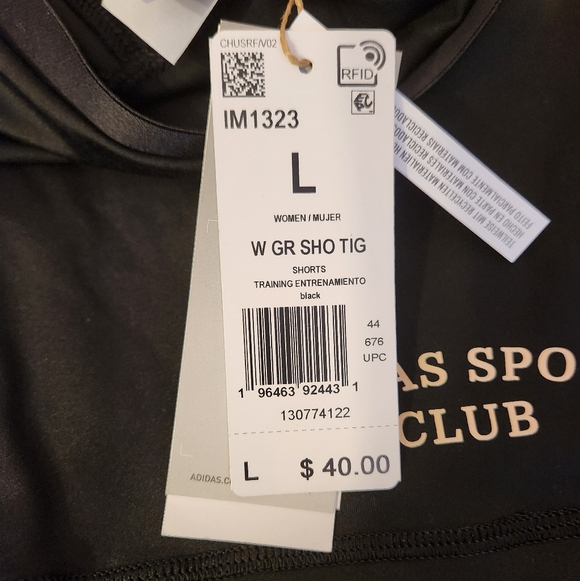 ADIDAS Women’s Sports Club in Black, size L - Picture 5 of 11